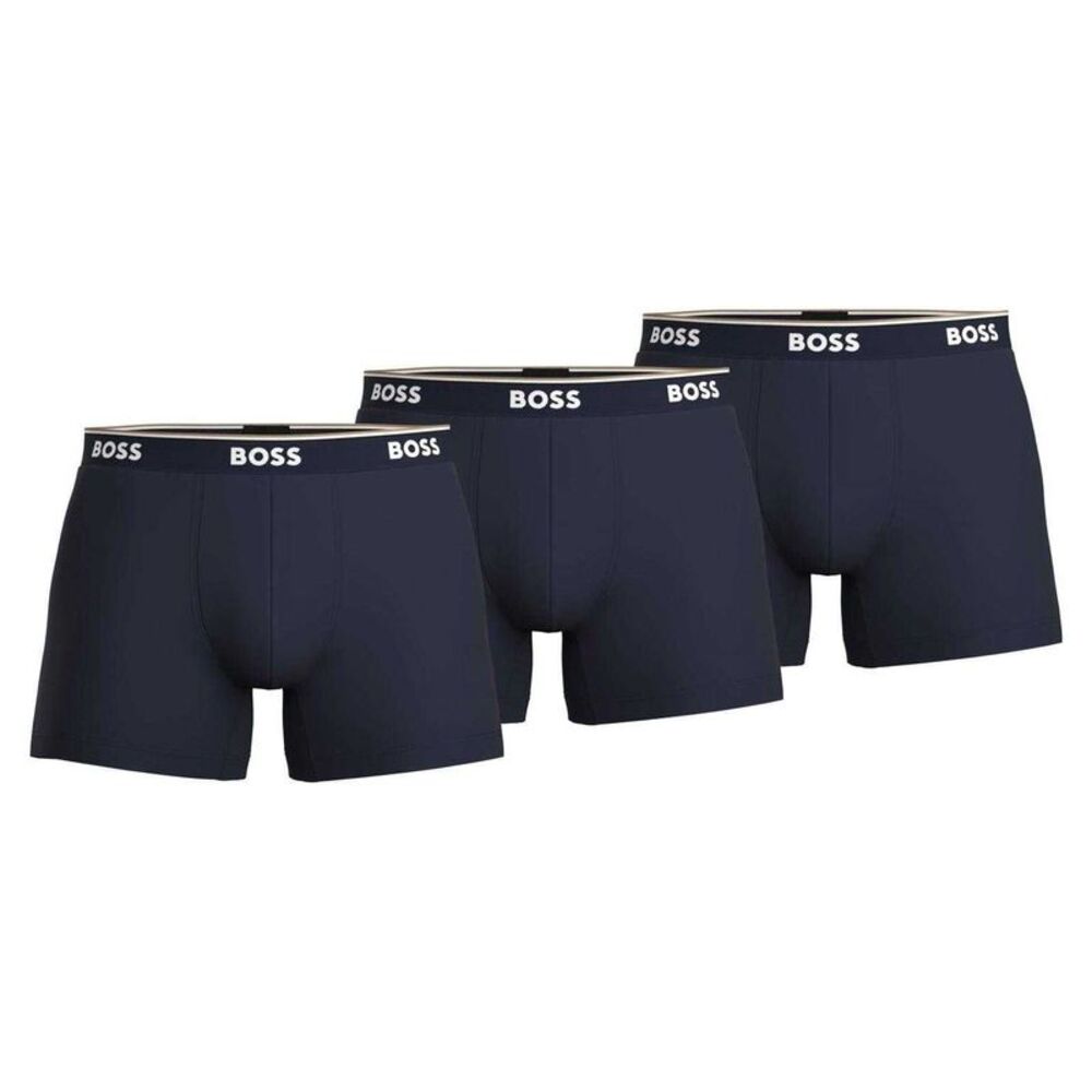 Boss Mens Boxer Shorts (Pack of 3) / Navy
